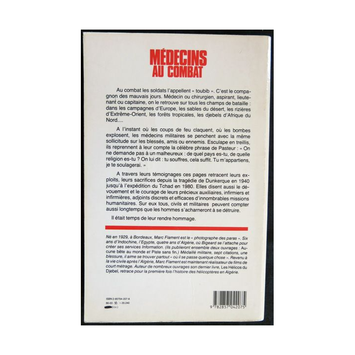 Médecin au combat de Marc Flament aux Editions Pygmalion