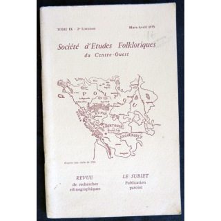 Société d'Etudes folkloriques du Centre-Ouest de August Hampel Imprimerie Imbert-Nicolas Niort