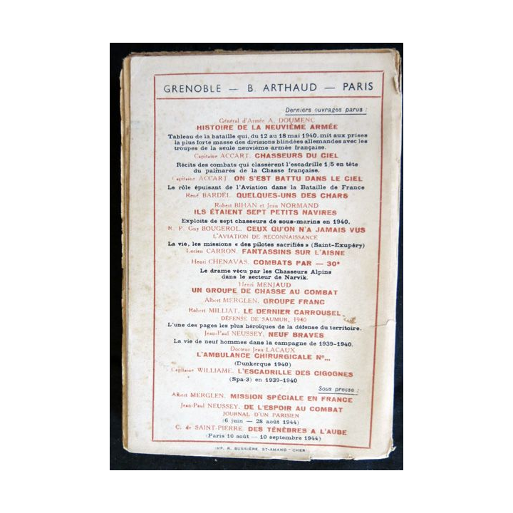 Ceux du Maquis de Jean Dacier aux Editions Arthaud
