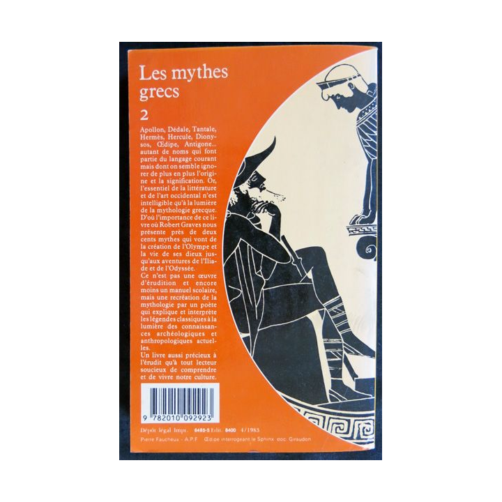 Les mythes grecs tome 2 de Robert Graves aux Editions Fayard