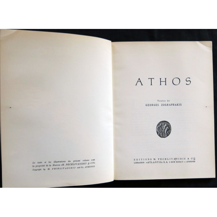 Athos de Georges Zographakis aux éditions M. Pechlivanidis & Cie S.A