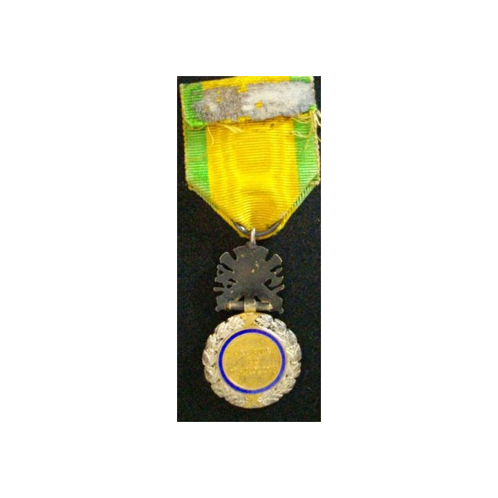 FRANCE : Médaille militaire 1870 3° république en argent émaux parfaits ruban défraîchi