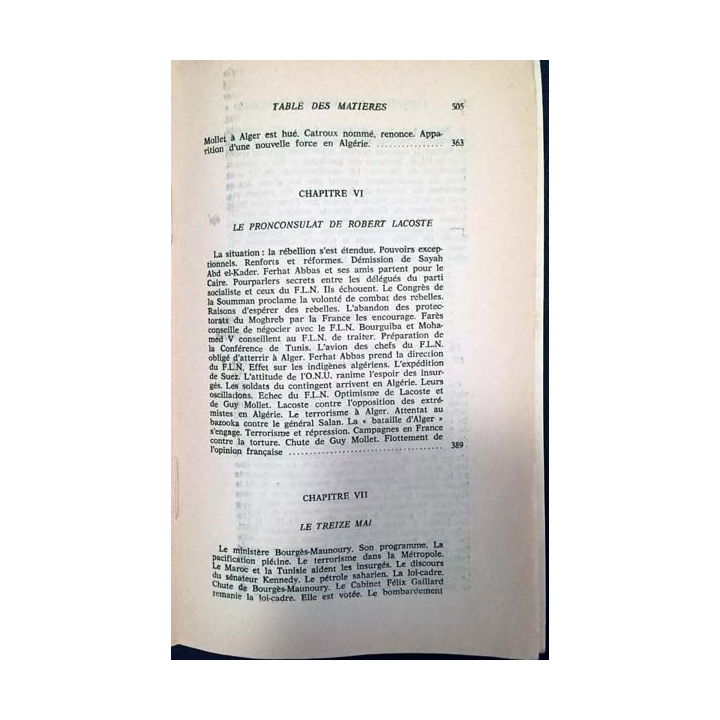1. Histoire de l'Algérie française de Claude Martin aux éditions des quatre fils Aymon
