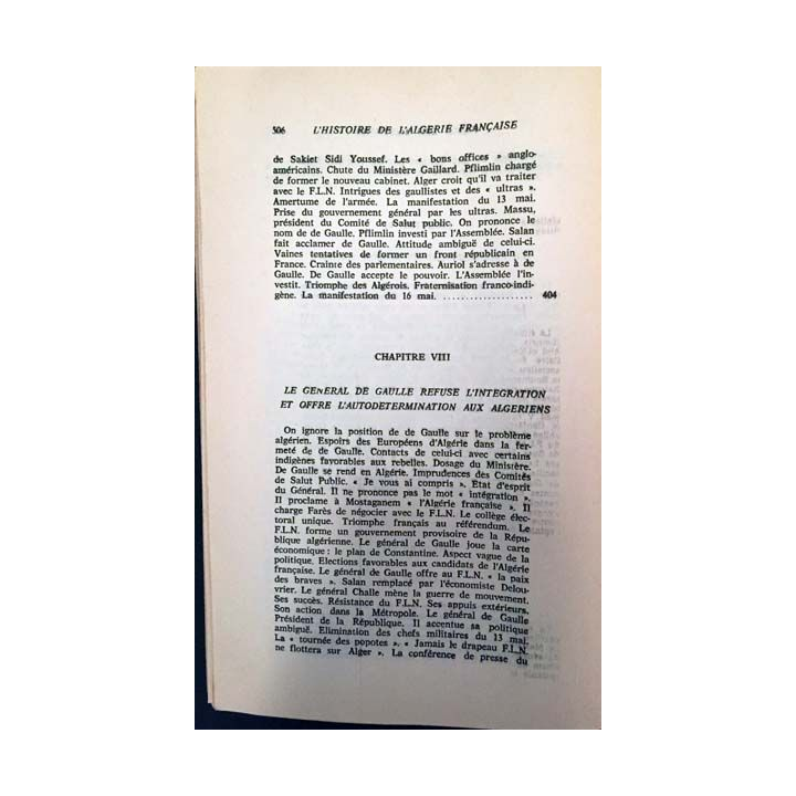 1. Histoire de l'Algérie française de Claude Martin aux éditions des quatre fils Aymon
