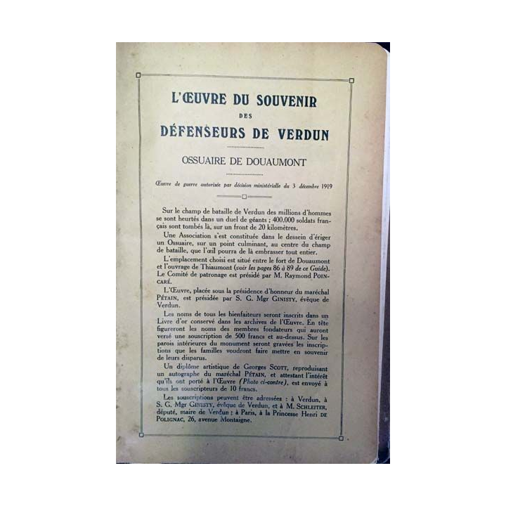 1.Verdun Argonne 1914-1918 de guides illustrés Michelin des champs de bataille