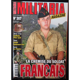ARMES MILITARIA Magazine n° 307 de Février 2011 sur les chemises du soldat français