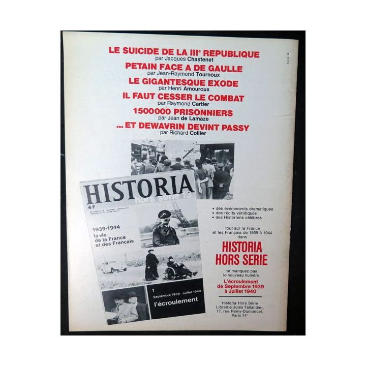Historia Magazine 2° guerre mondiale n° 83 Opération dans les Blakans
