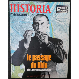 Historia Magazine 2° guerre mondiale n° 87 Le passage du Rhin De Lattre