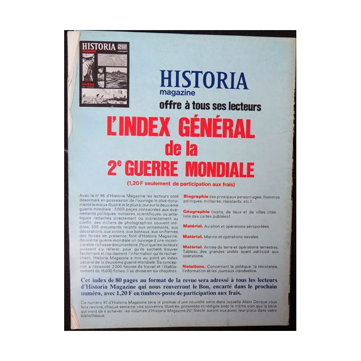 Historia Magazine 2° guerre mondiale n° 96 La capitulation