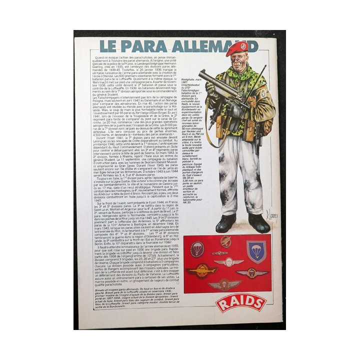Raids n° 12 - mai 1987 - Le para allemand