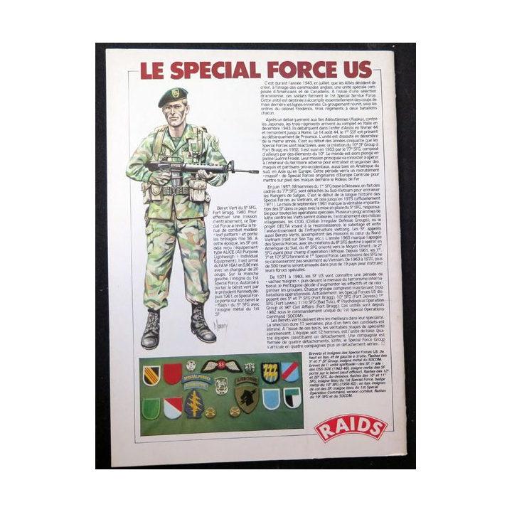 Raids n° 14 - juillet 1987 - Le special force US