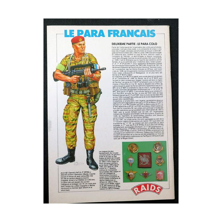 Raids n° 15 - août 1987 - Le para français