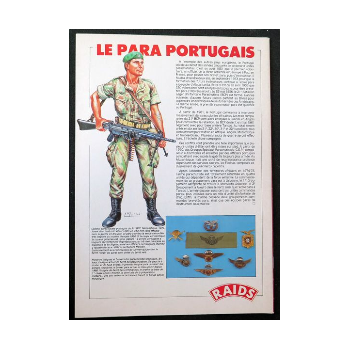 Raids n° 16 - septembre 1987 - Le para portugais