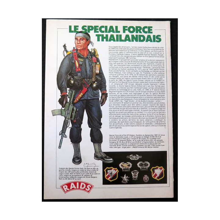 Raids n° 23 - avril 1988 - Le special force thaïlandais