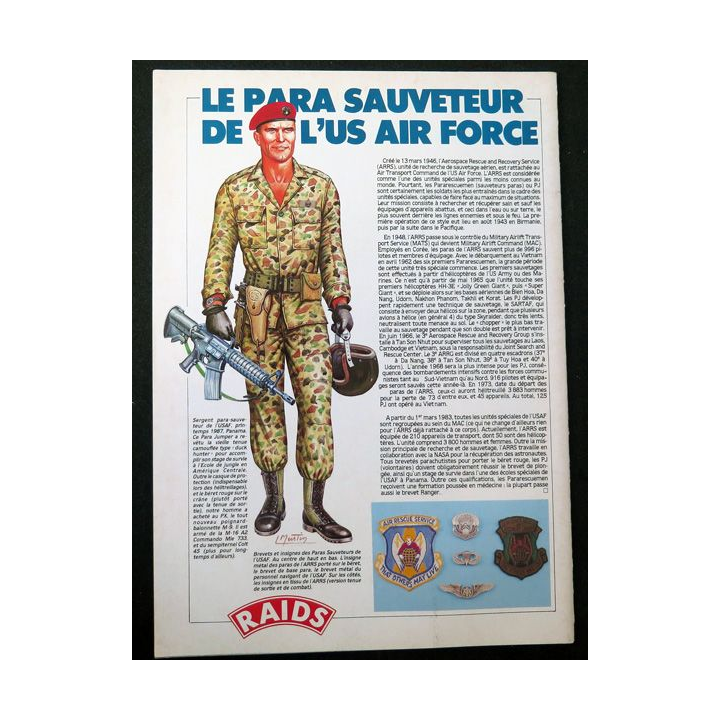 Raids n° 24 - mai 1988 - Le para sauveteur de l'US Air Force