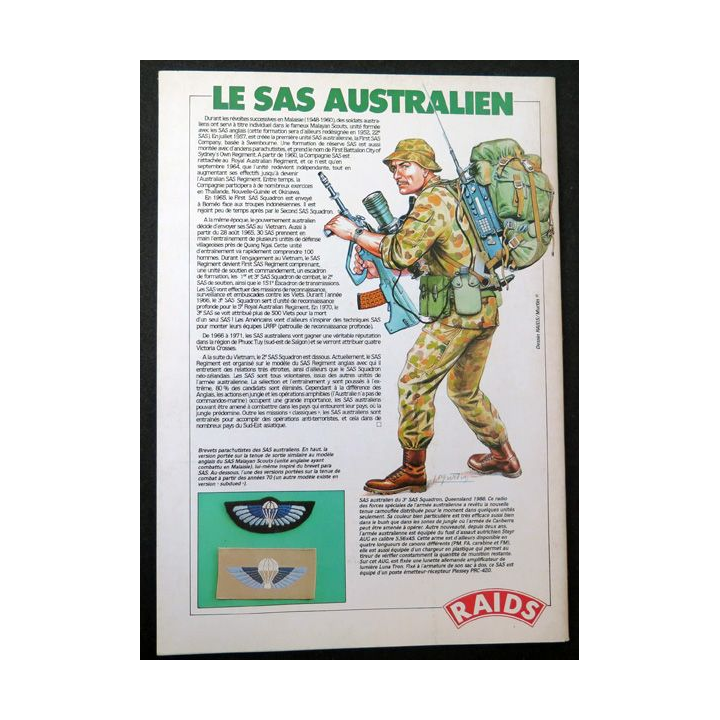 Raids n° 25 - juin 1988 - Le SAS Australien