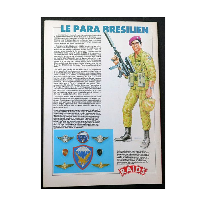 Raids n° 26 - juillet 1988 - Le para brésilien