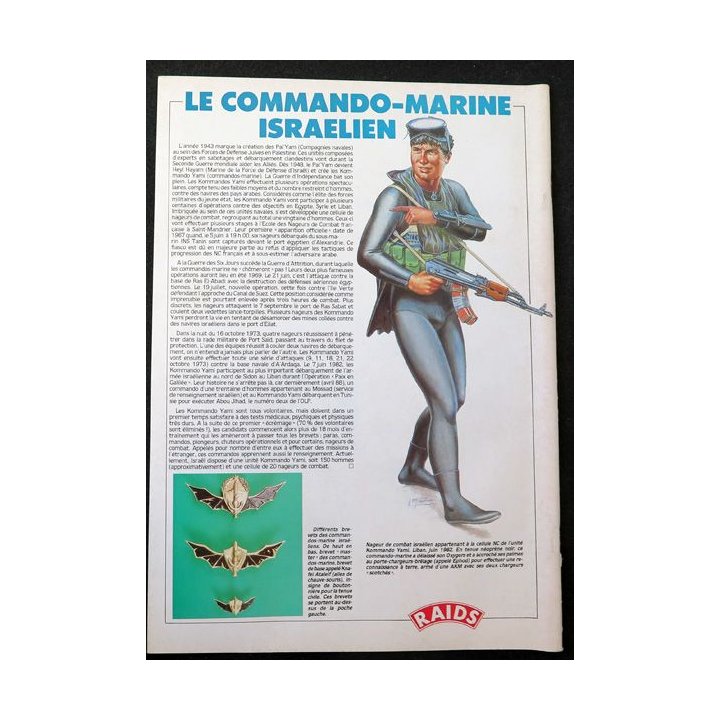 Raids n° 27 - août 1988 - Le commando marine israélien