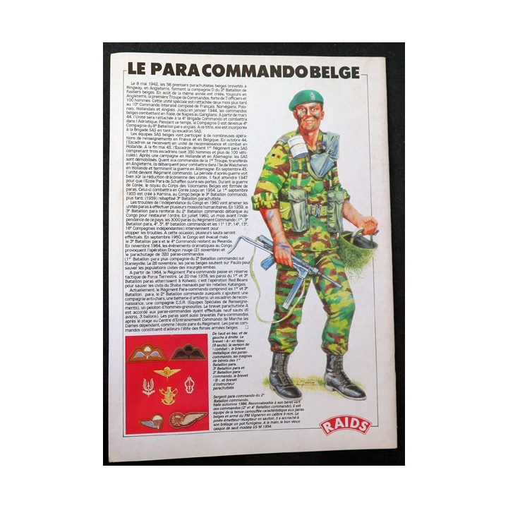 Raids n° 28 - septembre 1988 - Le commando belge