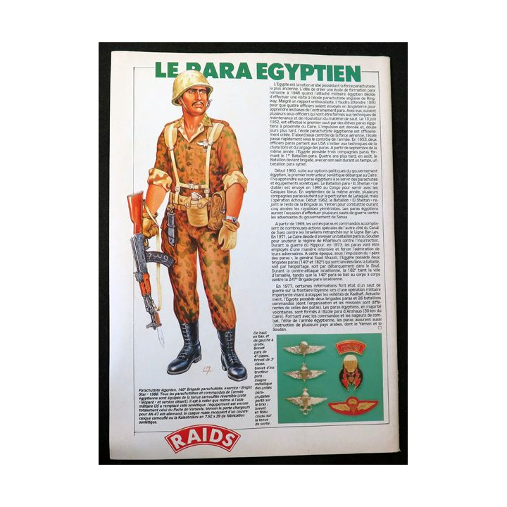 Raids n° 29 - octobre 1988 - Le para égyptien