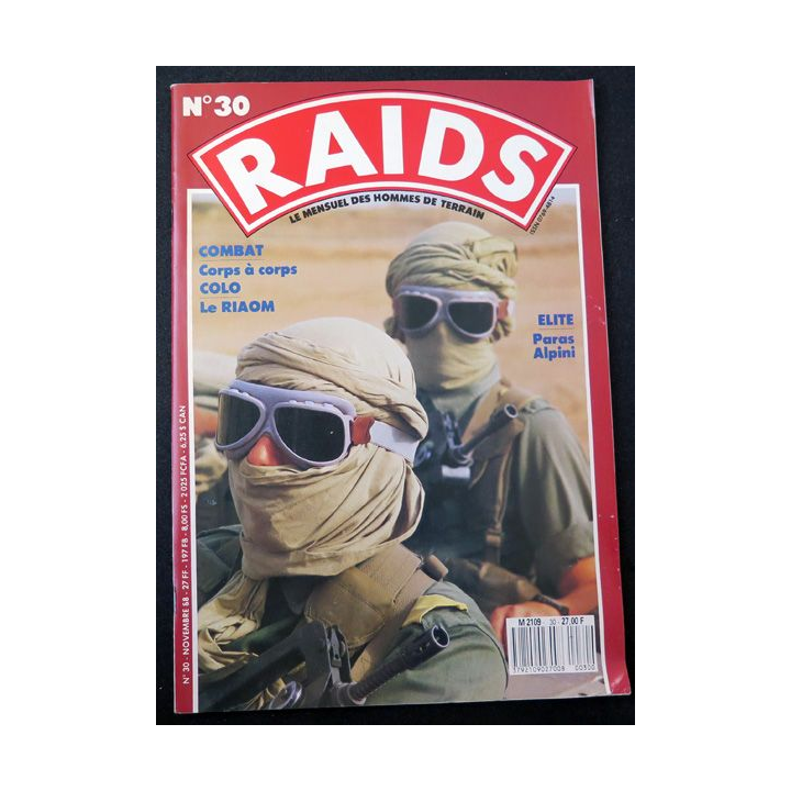 Raids n° 30 - novembre 1988 - Le para indien