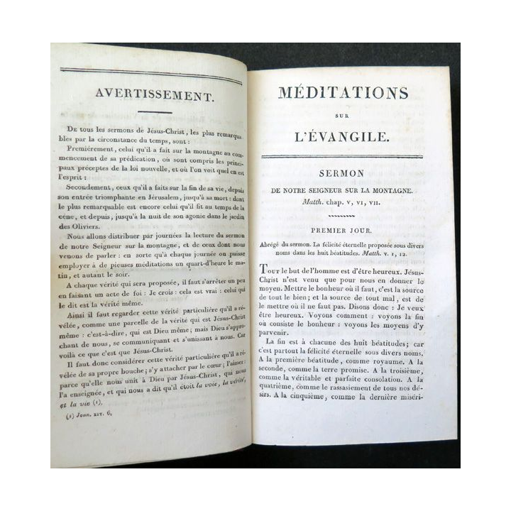 Oeuvres choisies de Bossuet évêque de Meaux Tome 2 Méditations 1 - 1821