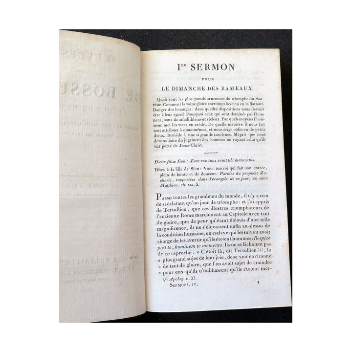 Oeuvres choisies de Bossuet évêque de Meaux Tome 8 Sermons 4 - 1822