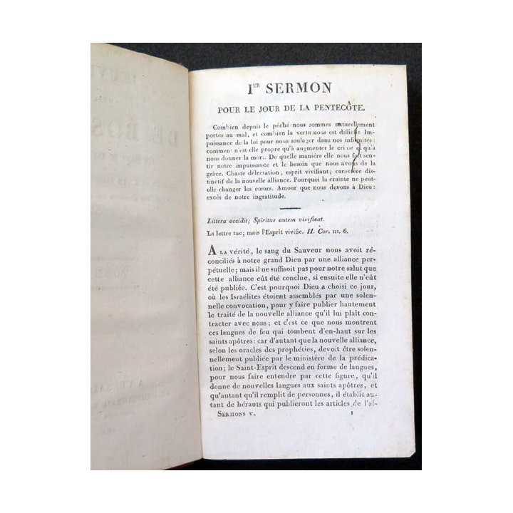 Oeuvres choisies de Bossuet évêque de Meaux Tome 9 Sermons 5 - 1822
