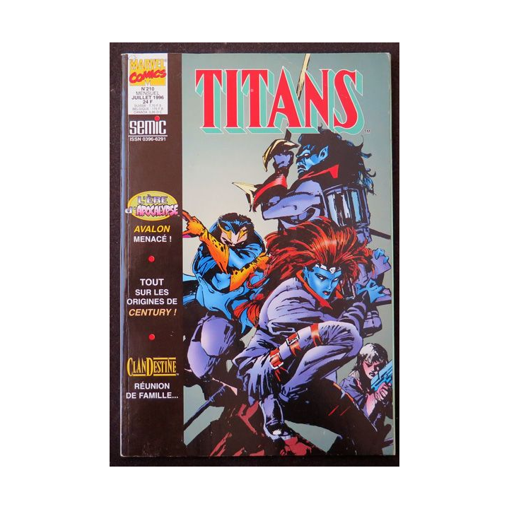 BD Titans  album n° 210  Marvel Comics