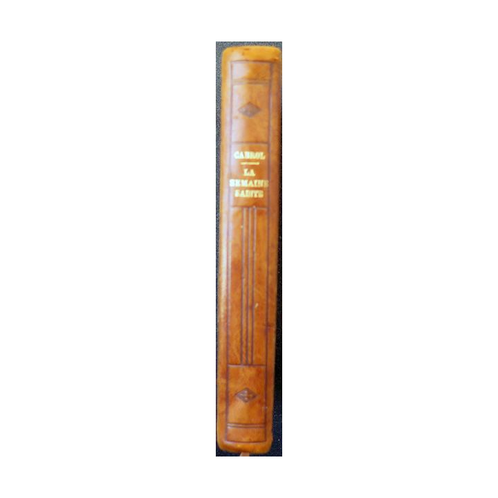 La semaine sainte n° 1521 V Fernand Cabrol 5° édition 1938 demi cuir