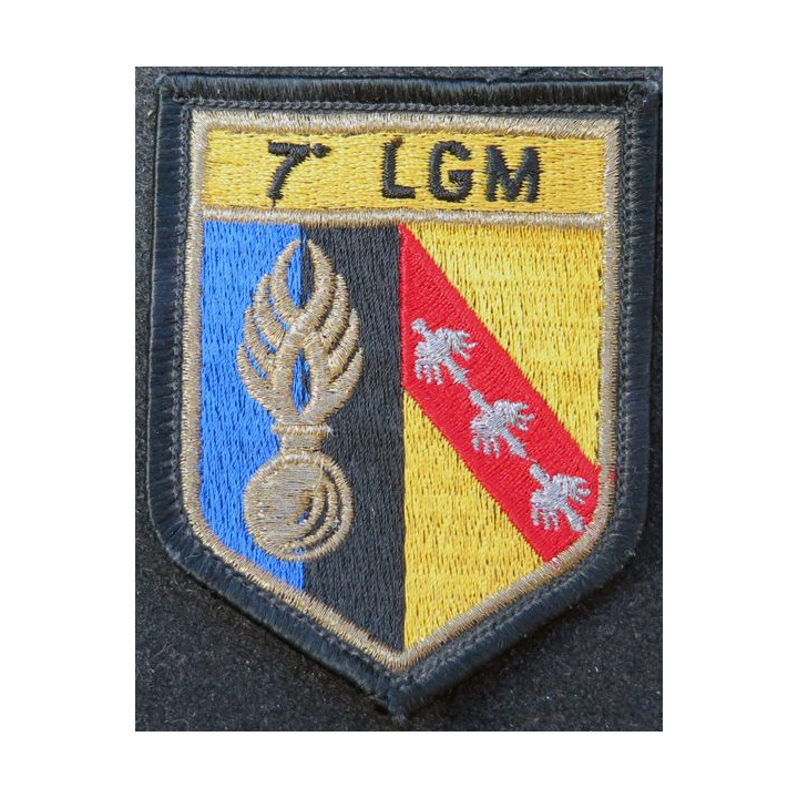 7° LGM : Insigne tissu de la 7° légion de Gendarmerie mobile de Metz 