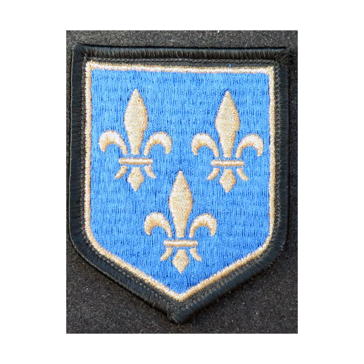 Insigne tissu de la région de Gendarmerie ile de France sur scratch 