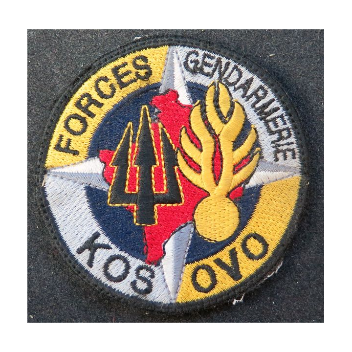 GENDARMERIE KOSOVO : insigne tissu des forces de la Gendarmerie au Kosovo