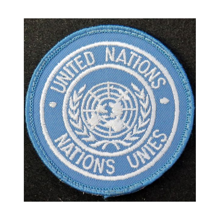 Insigne de manche United nations nations Unies diamètre 7 cm
