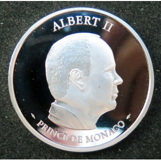 Médaille en argent du Prince de Monaco Albert II 12 juillet 19 novembre 2005