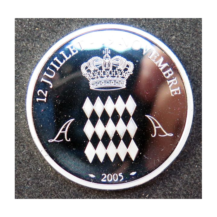 Médaille en argent du Prince de Monaco Albert II 12 juillet 19 novembre 2005