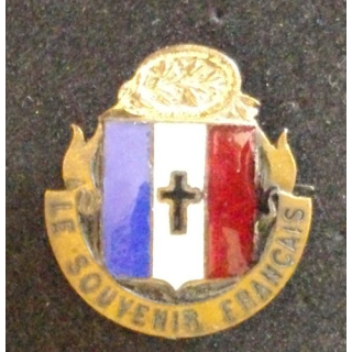 Insigne du SOUVENIR FRANÇAIS en bronze et en émail