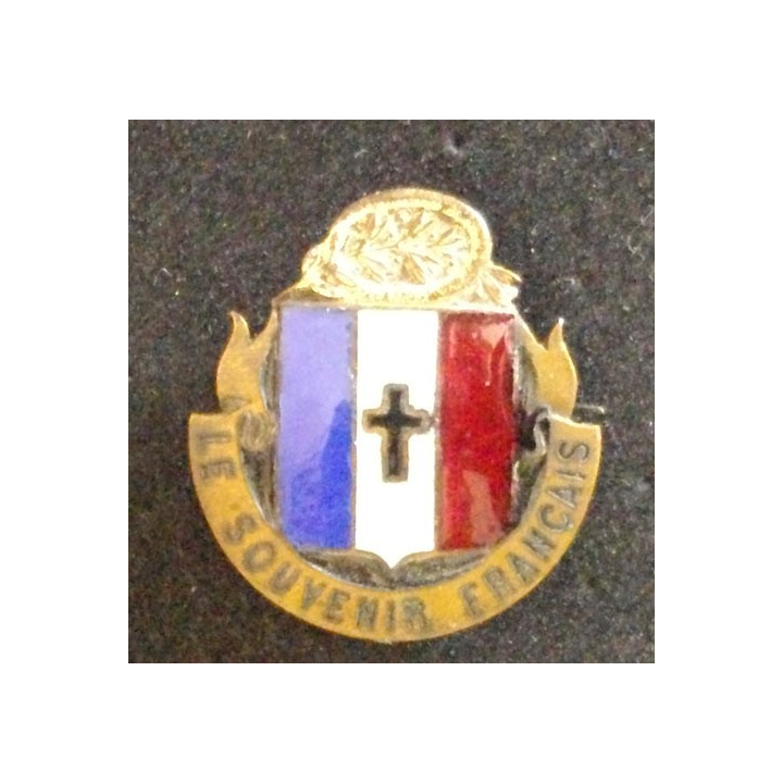 Insigne du SOUVENIR FRANÇAIS en bronze et en émail
