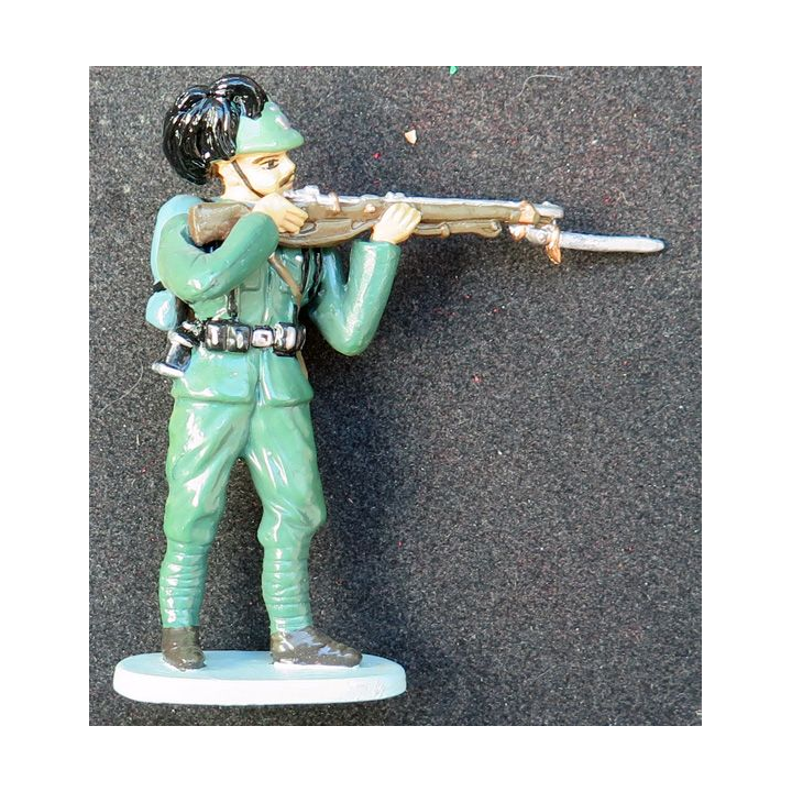 SOLDAT DE PLOMB : soldat italien 1° GM CBG Hachette hauteur 7,5 cm