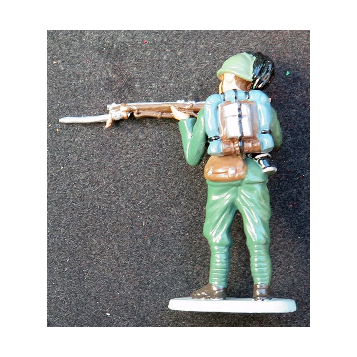 SOLDAT DE PLOMB : soldat italien 1° GM CBG Hachette hauteur 7,5 cm