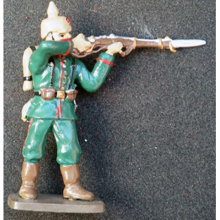 SOLDAT DE PLOMB : soldat allemand 1° GM CBG Hachette hauteur 7,5 cm