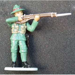 SOLDAT DE PLOMB : soldat australien 1° GM CBG Hachette hauteur 7,5 cm