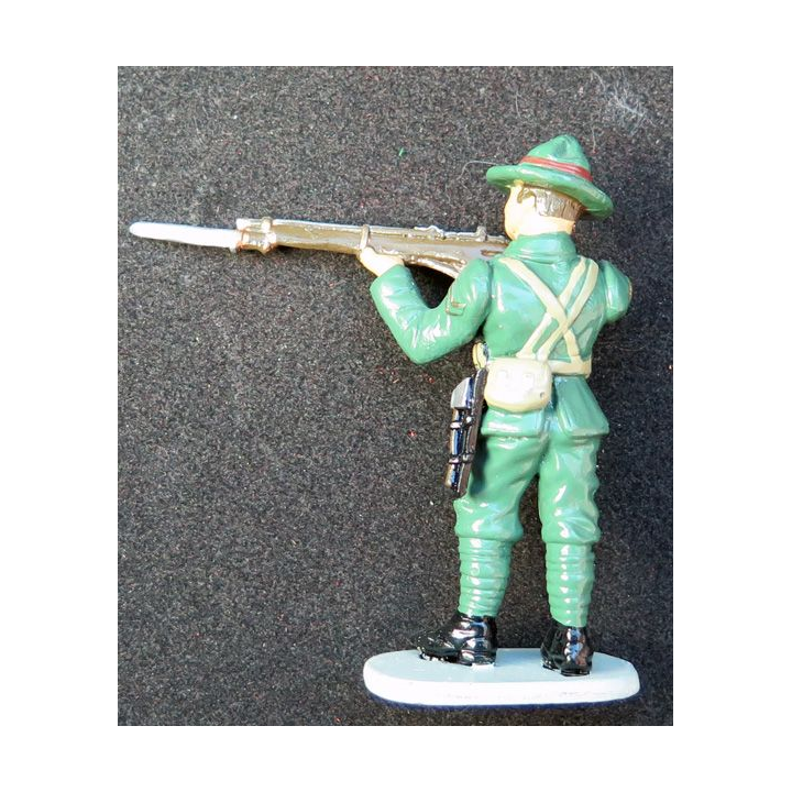 SOLDAT DE PLOMB : soldat australien 1° GM CBG Hachette hauteur 7,5 cm