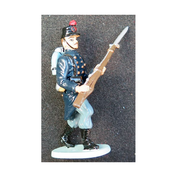 SOLDAT DE PLOMB : soldat Français 1° GM CBG Hachette hauteur 7 cm