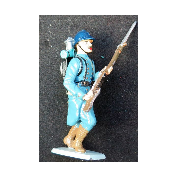 SOLDAT DE PLOMB : soldat Français 1° GM CBG Hachette hauteur 8 cm