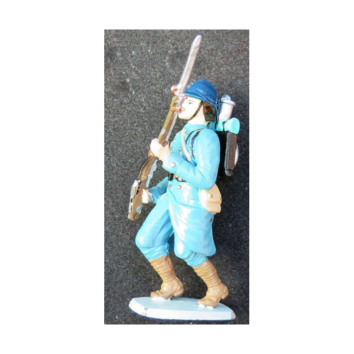 SOLDAT DE PLOMB : soldat Français 1° GM CBG Hachette hauteur 8 cm