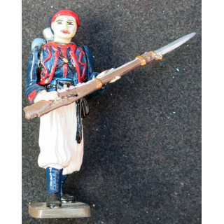 SOLDAT DE PLOMB : soldat Zouave 1° GM CBG Hachette hauteur 7,3 cm
