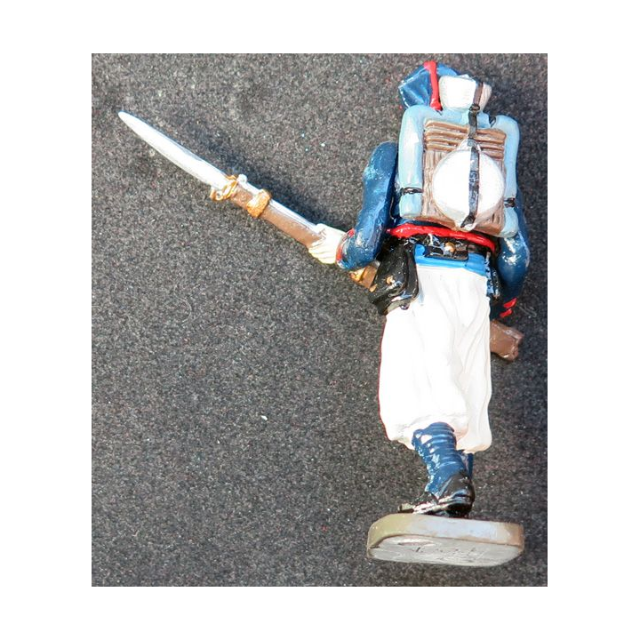 SOLDAT DE PLOMB : soldat Zouave 1° GM CBG Hachette hauteur 7,3 cm