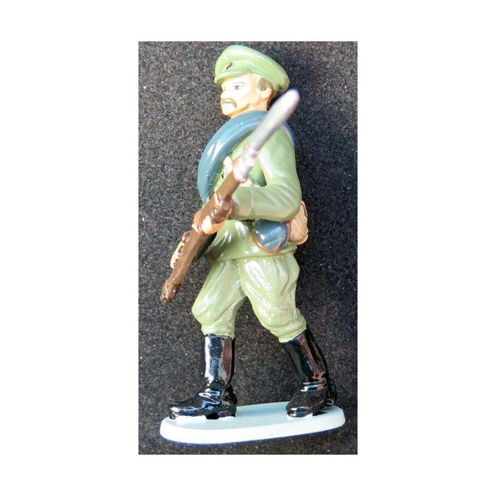 SOLDAT DE PLOMB : soldat russe 2° GM CBG Hachette hauteur 7,5 cm