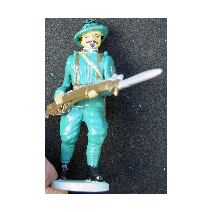 SOLDAT DE PLOMB soldat tchèque 1° GM CBG Hachette hauteur 7,5 cm